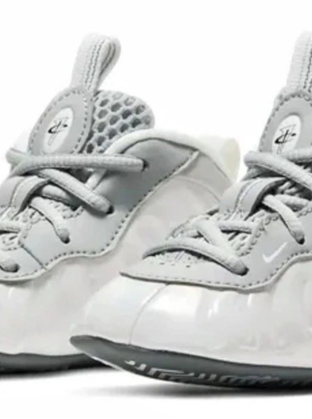 Nike Little Posite One Kids Sneakers US 4C White & Gray